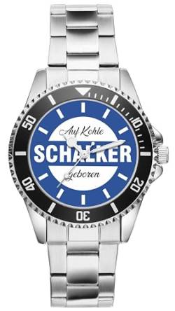 KIESENBERG Damenuhr Schalker Geschenk Artikel Idee Fan Armbanduhr Ø 33 mm Metallarmband Uhr D-21174 von KIESENBERG