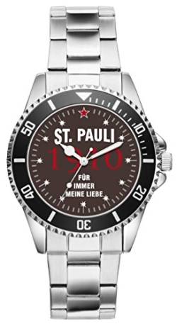 KIESENBERG Damenuhr St. Pauli Geschenk Artikel Idee Fan Armbanduhr Ø 33 mm Metallarmband Uhr D-11008 von KIESENBERG