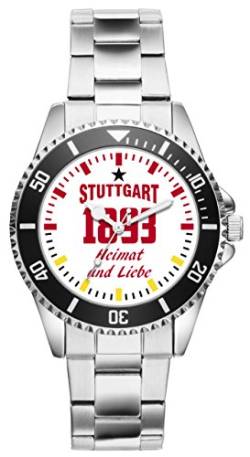 KIESENBERG Damenuhr Stuttgart Geschenk Artikel Idee Fan Armbanduhr Ø 33 mm Metallarmband Uhr D-6045 von KIESENBERG
