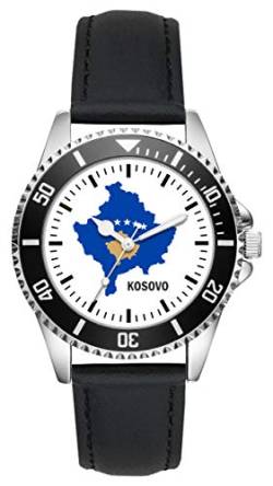 KIESENBERG Herren Armbanduhr Kosovo Geschenk Artikel Idee Fan Analog Quartz Uhr L-1119 von KIESENBERG