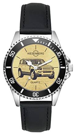 KIESENBERG Herrenuhr Defender Fan Armbanduhr Geschenk Analog Quartz Lederarmband Uhr L-5632 von KIESENBERG