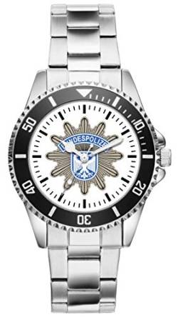 KIESENBERG Herrenuhr Polizist Bundespolizist Polizei Bundespolizei Fan Armbanduhr Geschenk Analog Quartz Metallband Uhr 1057 von KIESENBERG