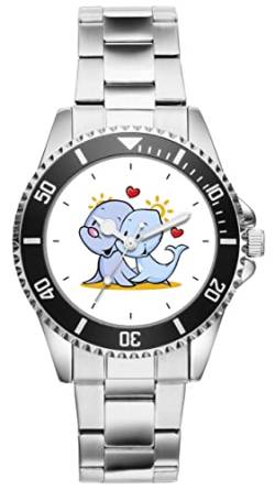 KIESENBERG Herrenuhr Seehund Robbe Robben Fan Armbanduhr Geschenk Analog Quartz Metallband Uhr 5794 von KIESENBERG