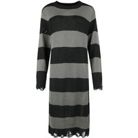 KIHILIST by KILLSTAR - Gothic Kleid lang - Within Souls Sweater Dress - M bis 4XL - für Damen - Größe XL - schwarz/grau von KIHILIST by KILLSTAR