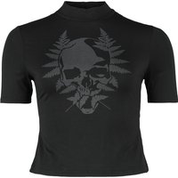 KIHILIST by KILLSTAR - Gothic T-Shirt - Live Twice Short Sleeve Top - XS bis XXL - für Damen - Größe L - schwarz von KIHILIST by KILLSTAR