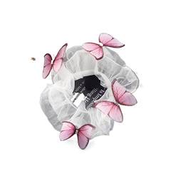 Frauen Band Rose Blume elastisches Haarband for Frauen Mädchen Haar Seil Krawatten Blume Haar Scrunchie Pferdeschwanz Halter Haarschmuck (Color : 1104E, Size : 1SIZE) von KIKBAX