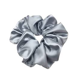 Große Retro-Satin-Haargummis, elastisches Haarband, Frauen, Girs, Pferdeschwanzhalter, Haarseile, Stirnband, Haarschmuck (Color : 19cm, Size : 1SIZE) von KIKBAX