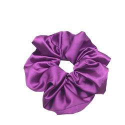 Große Retro-Satin-Haargummis, elastisches Haarband, Frauen, Girs, Pferdeschwanzhalter, Haarseile, Stirnband, Haarschmuck (Color : 19cm-02, Size : 1SIZE) von KIKBAX