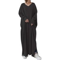 KIKI 2-in-1-Kleid Shirtkleider Damen Elegant V-Ausschnitt Maxikleid Freizeitkleider von KIKI