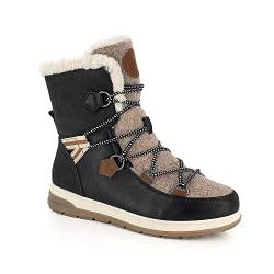 KIMBERFEEL Damen Ebelyanoir37 Schneestiefel, Schwarz, 37 EU von KIMBERFEEL