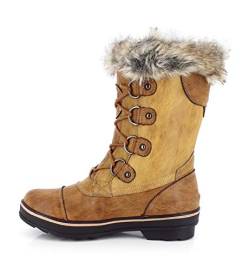 Kimberfeel Chloe Damen Schneestiefel, Beige, , 35EU von KIMBERFEEL