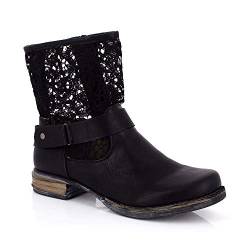 Kimberfeel Damen ANAELLE Stiefelette, Schwarz, 36 EU von KIMBERFEEL