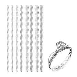 KINBOM 8 Stück Ringverkleinerer Unsichtbar, Transparent Lose Ringgröße Einsteller Schmuckmaß für Frau Trauringe (4 Größen) von KINBOM