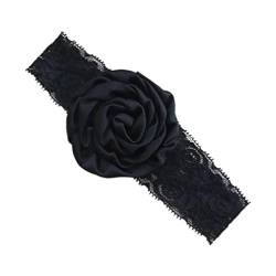 Gothic Vintage Spitze Blume Band Weibliche Gebunden Haar Sommer 3-Farbe Rose Geflochtenes Band Französisch Braut Haar Kopfschmuck Gothic Breite Kopfschmuck von KING TREMELLA