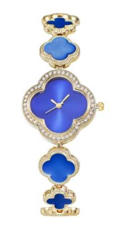 KINGNUOS Modische Armbanduhr, Quarz-Armbanduhr, elegante Armbanduhr, 02 Blue, Stilvoll von KINGNUOS