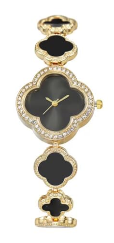 KINGNUOS Modische Armbanduhr, Quarz-Armbanduhr, elegante Armbanduhr, 02 Schwarz, Stilvoll von KINGNUOS