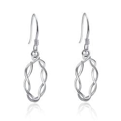 KINGWHYTE Keltischer Knot Ohrringe für Frauen 925 Sterling Silber Tropfen Ohrringe Schmuck Geschenke für Frauen Mädchen Mutter Tochter von KINGWHYTE