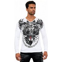 KINGZ Langarmshirt - in Body-Fit mit allover-Digital-Print von KINGZ