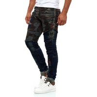 KINGZ Slim-fit-Jeans im Army-Look von KINGZ