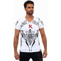 KINGZ T-Shirt mit schönem Lilien-Motiv von KINGZ