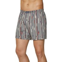 Sieh an! Herren Boxershorts grau-bedruckt von KINGsCLUB