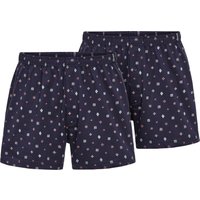 Sieh an! Herren Boxershorts marine-bedruckt von KINGsCLUB