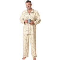 Sieh an! Herren Pyjama, beige von KINGsCLUB