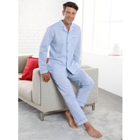 Witt Herren Pyjama, bleu-weiß-gestreift von KINGsCLUB