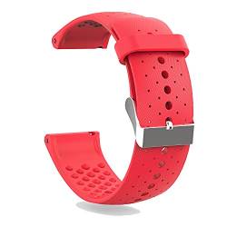 KINOEHOO Ersatzarmband kompatibel mit Polar Vantage M Armband Weiche Silikon Uhrenarmbänder.(rot) von KINOEHOO