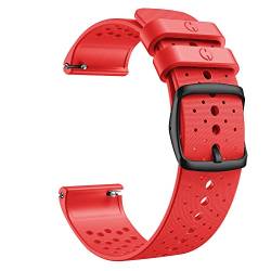 KINOEHOO Ersatzarmband kompatibel mit Polar Vantage M Armband Weiche Uhrenarmbänder.(rot) von KINOEHOO