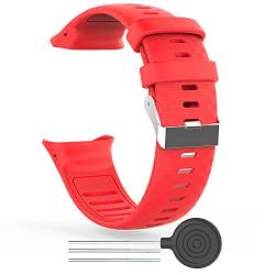 KINOEHOO Ersatzarmband kompatibel mit Polar Vantage V Armband Weiche Silikon Uhrenarmbänder.(rot) von KINOEHOO