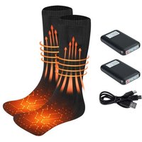 KINSI Thermosocken Socken,Strumpf,Wiederaufladbare beheizte Baumwollsocken,Warm Dreistufige Temperaturregelung,Winter-Outdoor-Skisocken von KINSI