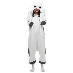 KIRUCOS Baymax Onesie Kostüm für Damen Herren Erwachsene Halloween Kostüme Weihnachten Party kuschelig Schlafanzug von KIRUCOS