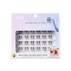 KISS Falscara künstliche Wimpern Multipack, Style 02, wiederverwendbare federleichte verlängernde künstliche Wimpernbüschel von KISS