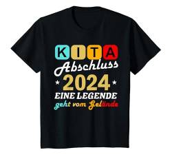 Kinder Kita Abschluss 2024 Eine Legende Verlässt Das Kita Gelände T-Shirt von KITA Abschluss Einschulung 2024 Schulstart 2024