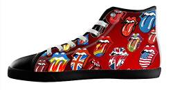 Men's The Rolling Stones White High Top Canvas Shoes The Rolling Stones Canvas Shoes von KJLJ-MENS