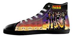 Women's Rock Style White High Top Canvas Shoes von KJLJ-WOMENS