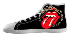 Women's The Rolling Stones White High Top Canvas Shoes The Rolling Stones Canvas Shoes von KJLJ-WOMENS