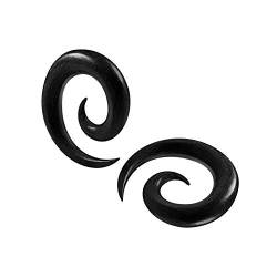 KJM FASHION 2 STK 8 mm 0gauge Plugs spirale Areng Spule Tunnel Ohrringe Flesh Plugs Dehnen ohrloch Earplugs Piercing Schmuck 5332 von KJM FASHION