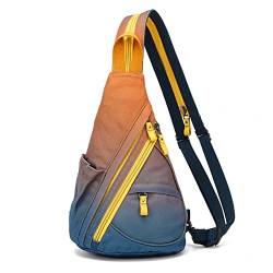 KL928 Canvas Sling Bag Rucksack Damen und Herren – Schulterrucksack Umhängetasche Crossbag Verstellbarem Schultergurt Perfekt für Outdoorsport, Wandern, Radfahren, Bergsteigen, Reisen von KL928