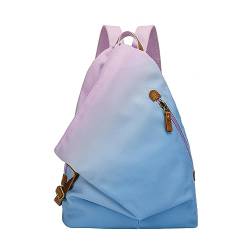 Retro Segeltuch Rucksack Canvas Vintage Rucksäcke Daypack Reisetasche Schulterrucksack für Herren Damen（6882-R#PalePurple#SkyBlue） von KL928