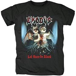 Honger Exodus Let There Be Blood Heavy Metal Thrash Metal Funk Men T Shirt Printed Tee Top Camiseta Short-Sleeve Black M von KLA