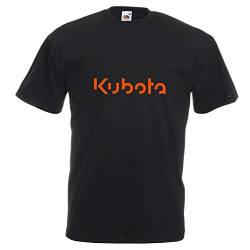 Kubota T Shirt Tractor Farming Gardening Black XXL von KLA