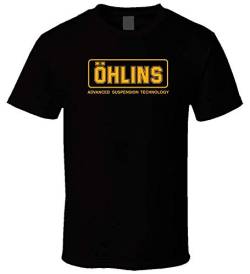 Ohlins Racing Suspension 3 Black T Shirt Black 3XL von KLA