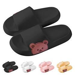 KLKIT Sommer Sliders Sandalen Cloud Sliders Hausschuhe, Unisex Strand Kissen Hausschuhe, Badezimmer Pool Dusche Anti-Rutsch Schuhe für Kinder und Erwachsene von KLKIT