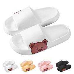 KLKIT Sommer Sliders Sandalen Cloud Sliders Hausschuhe, Unisex Strand Kissen Hausschuhe, Badezimmer Pool Dusche Anti-Rutsch Schuhe für Kinder und Erwachsene von KLKIT