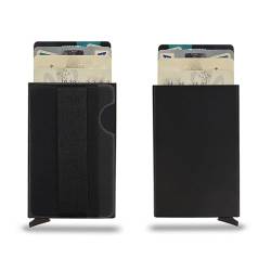 KLOMORE Minimalist Geldbörse Herren - RFID Schutz Slim Wallet mit Geldklammer - Aluminiumbau Metall für Karten und Bargeld von KLOMORE