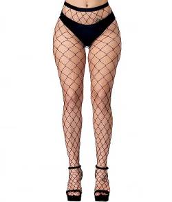 KLONKEE Netzstrumpfhose Schwarz für Damen, Fishnet Stockings Strumpfhosen Netzstrümpfe Fischnetz Strümpfe Sexy Elastisch Hohe Taille Strumpfhosen（1 PCS） von KLONKEE