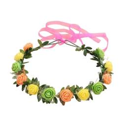 Braut Für Hochzeit Blumengirlanden Haarkranz Blumen Stirnbänder Frauen Braut Blumen Stirnbänder Blumengirlanden von KLOVA