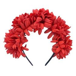 Elegante Stirnbänder Mit Weichem Stoff Blumen Kopfschmuck Mädchen Blumen Haarbänder Haarschmuck Für Hochzeit Party Cosplay Blumen Kopfschmuck von KLOVA
